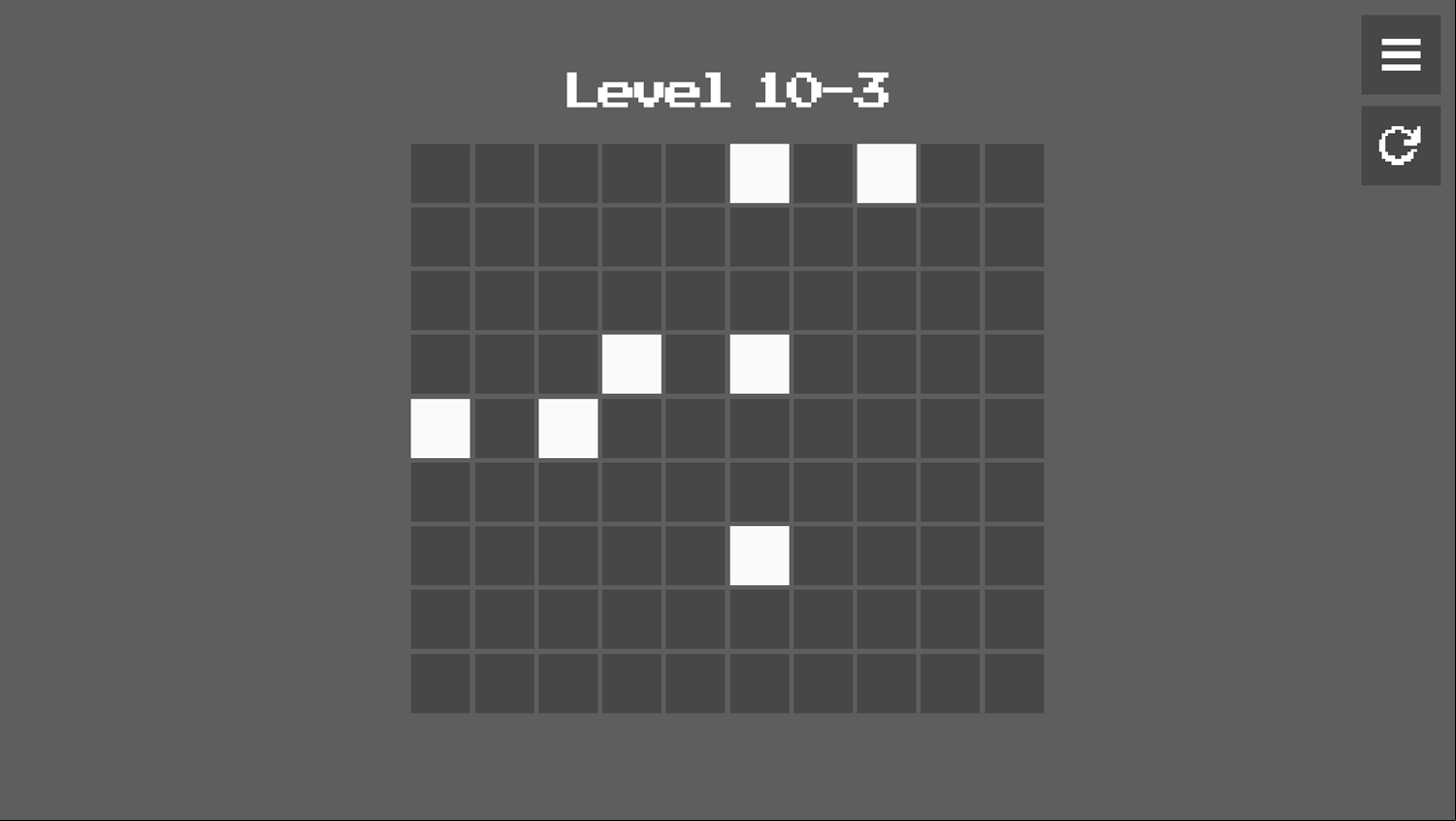 Minimal Memory Game Final Stage Screenshot.