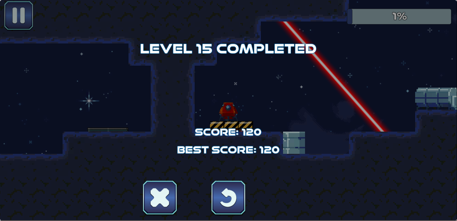 Mission To Europa Game Level Complete Screen Screenshot.
