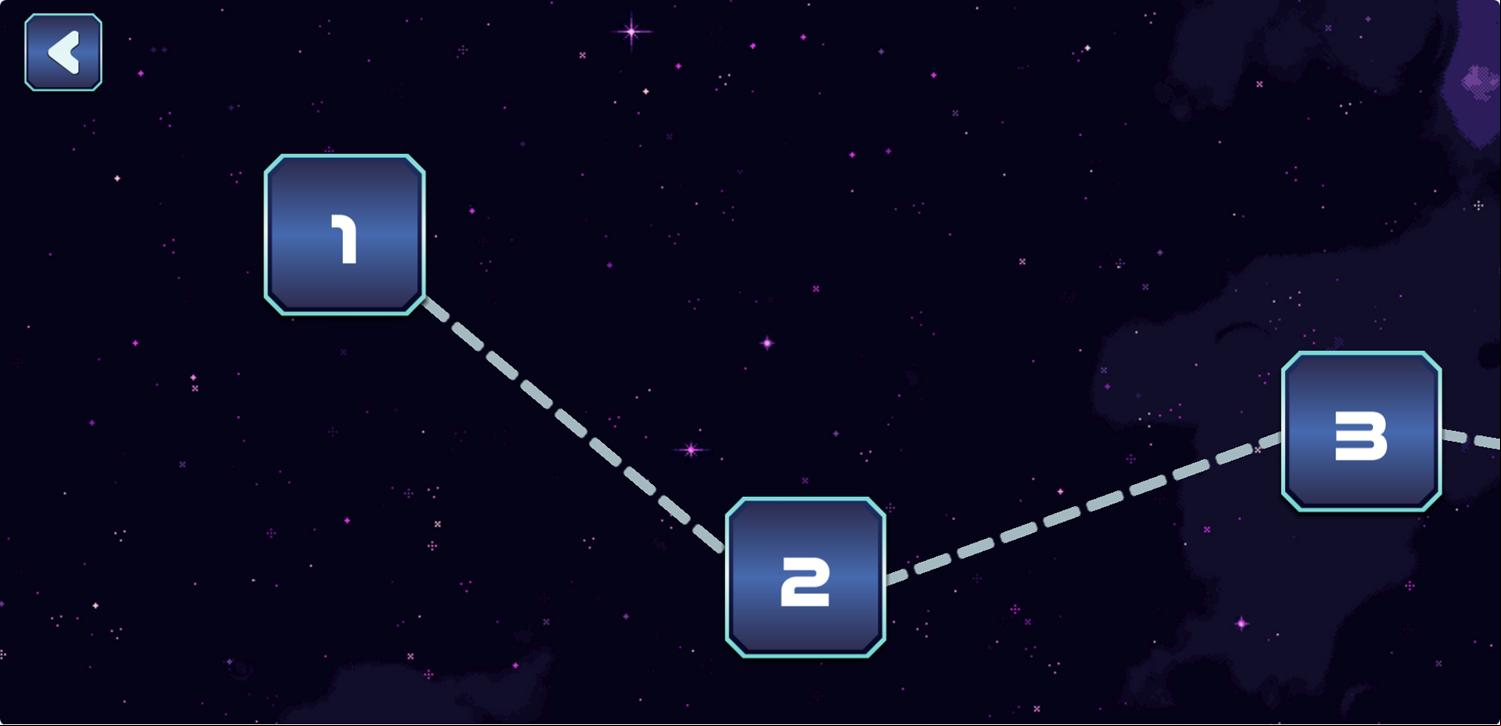 Mission To Europa Game Level Select Screen Screenshot.