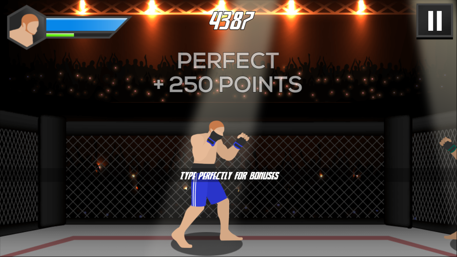 MMA Motivational Fighter Game Get Points Screenshot.
