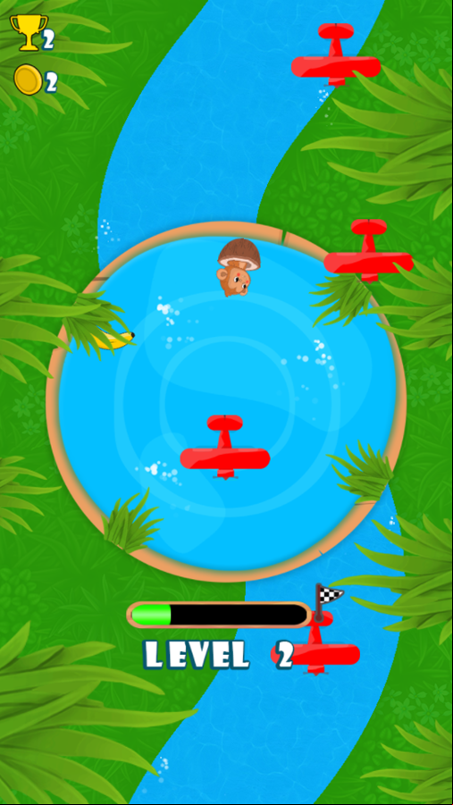 Monkey Go Game Play Screenshot.