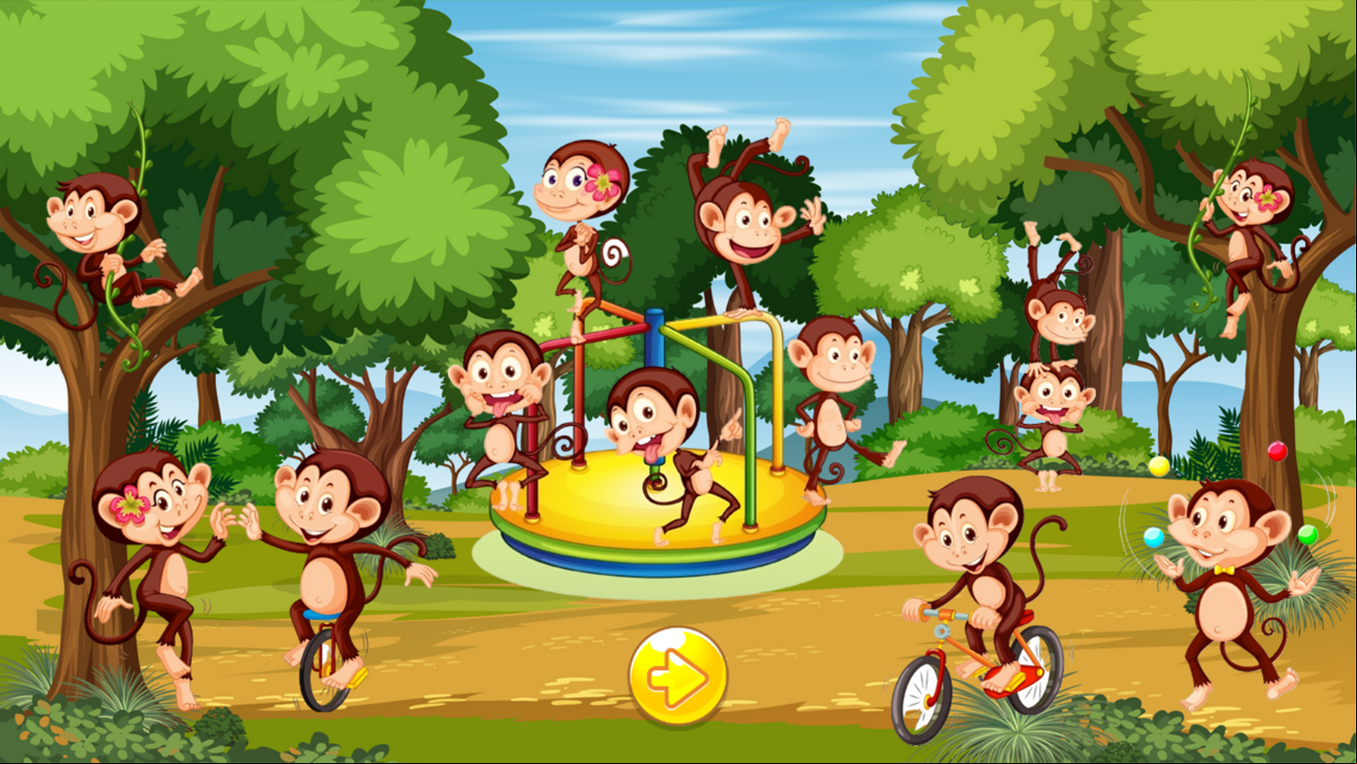 Monkey Shadows Game INtro Screenshot.