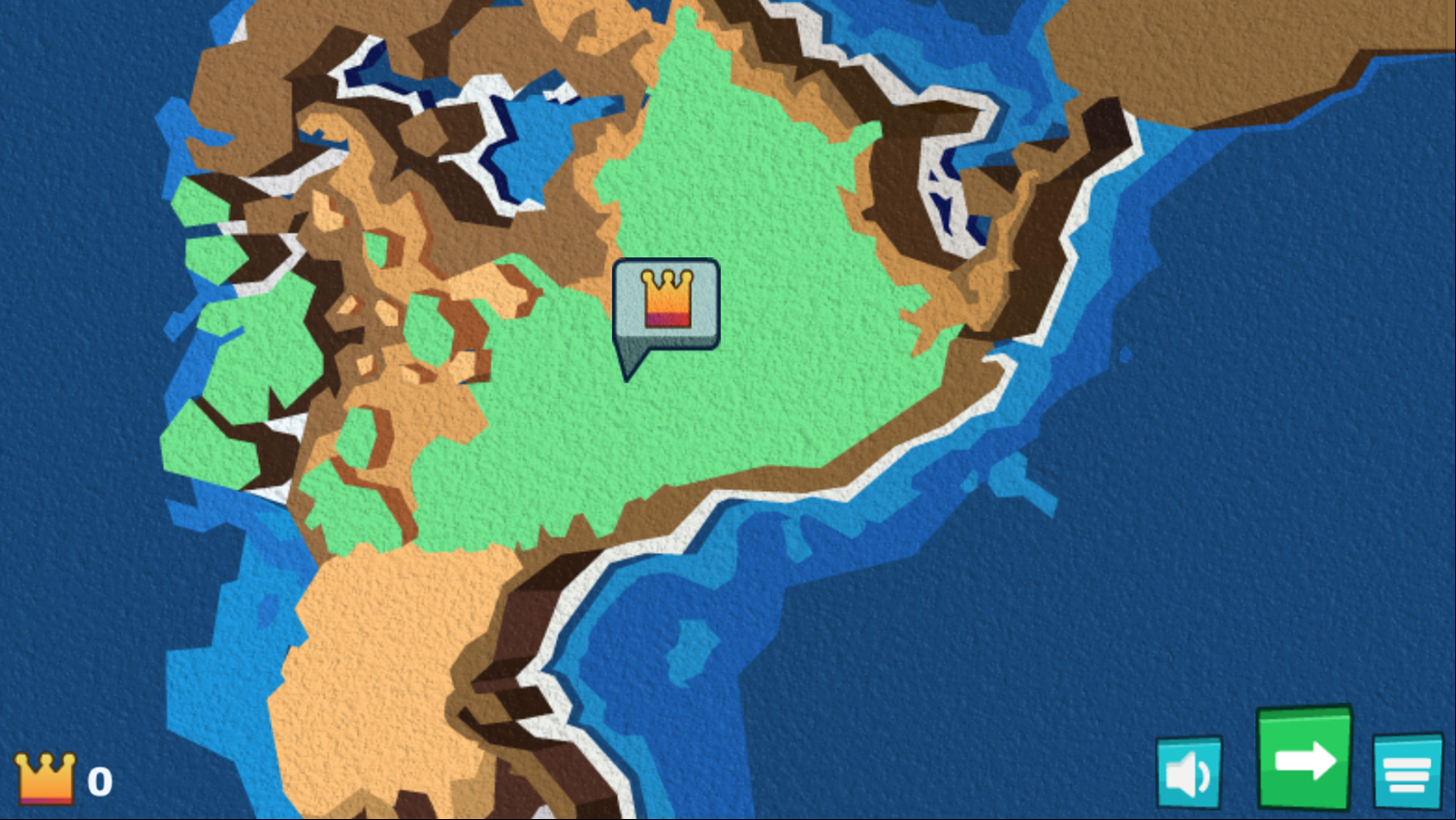 Monster Truck Soccer Game Map Select Screenshot.