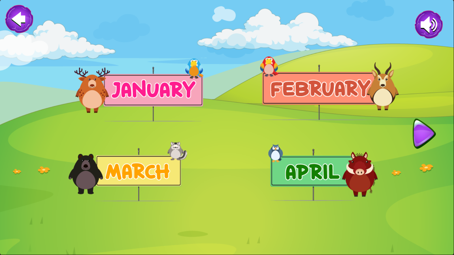 Months Challenge Game Learn Screenshot.
