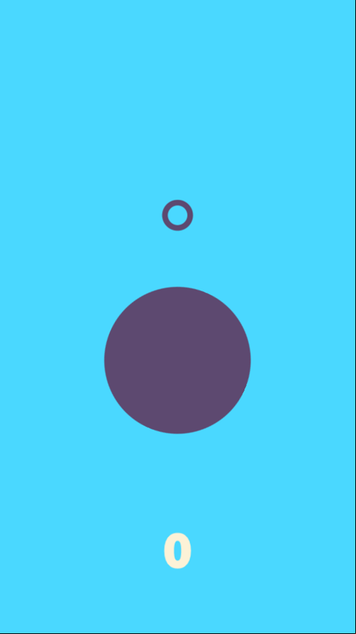 Moving Spheres Game Start Screenshot.