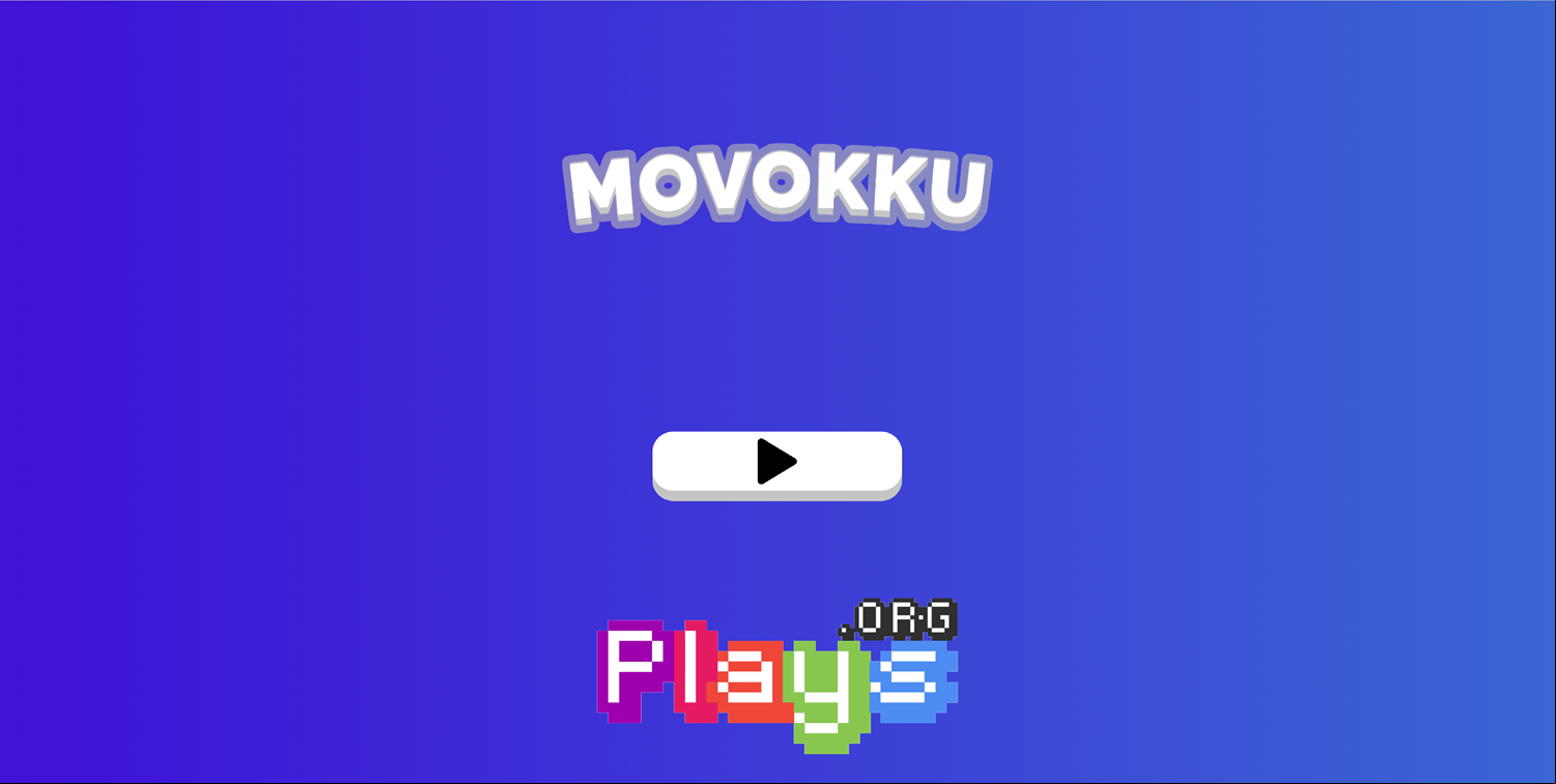 Movokku Game Welcome Screen Screenshot.