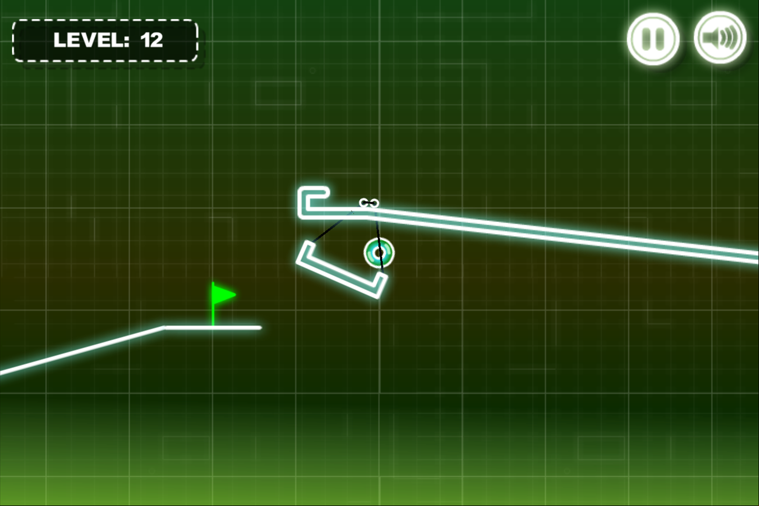 Neon Road Game Carriage Screenshot.