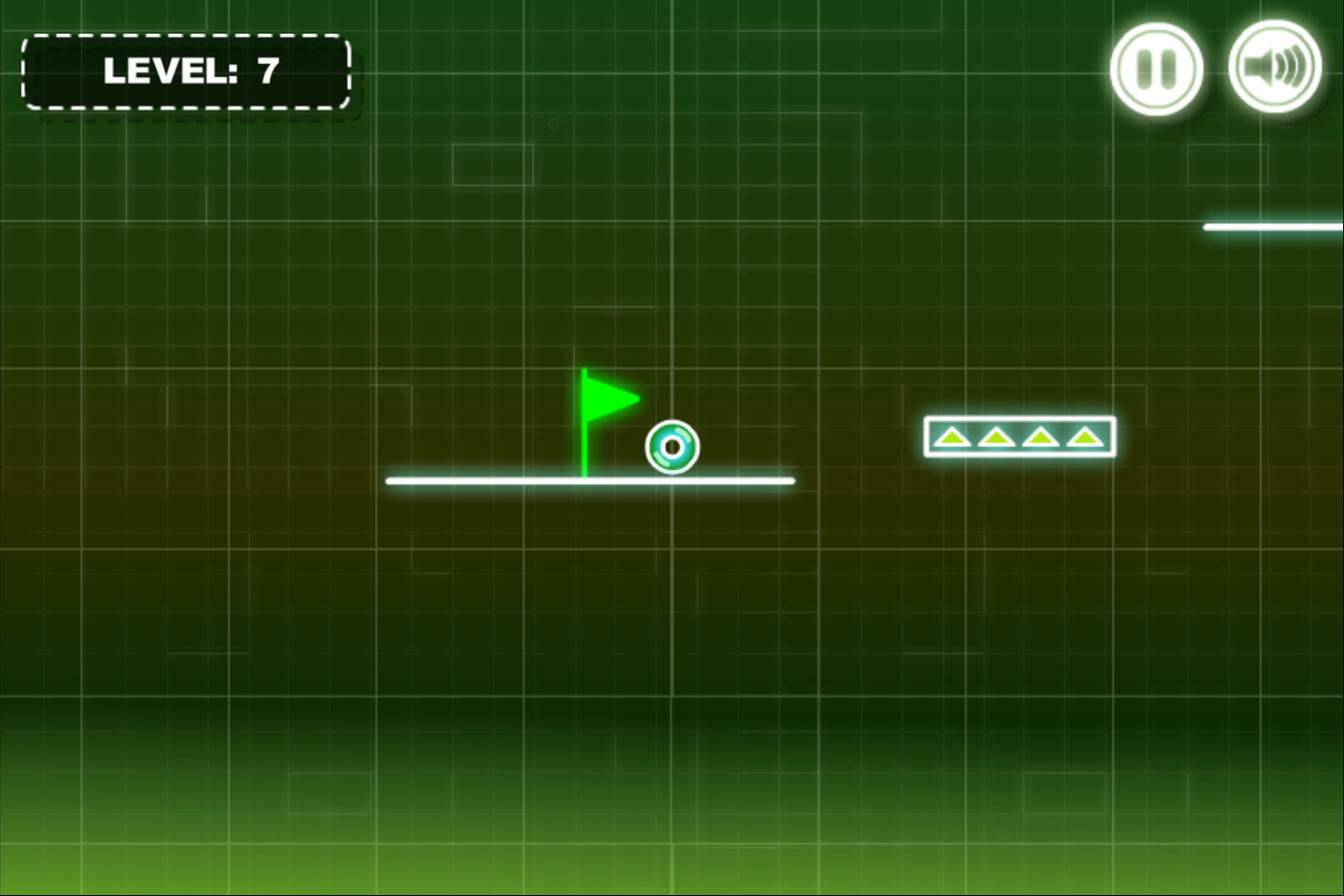 Neon Road Game Elevator Screenshot.