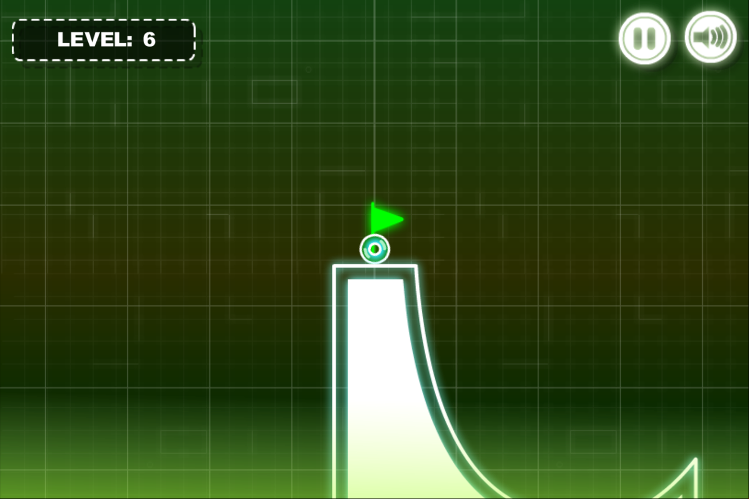 Neon Road Game Ramp Screenshot.