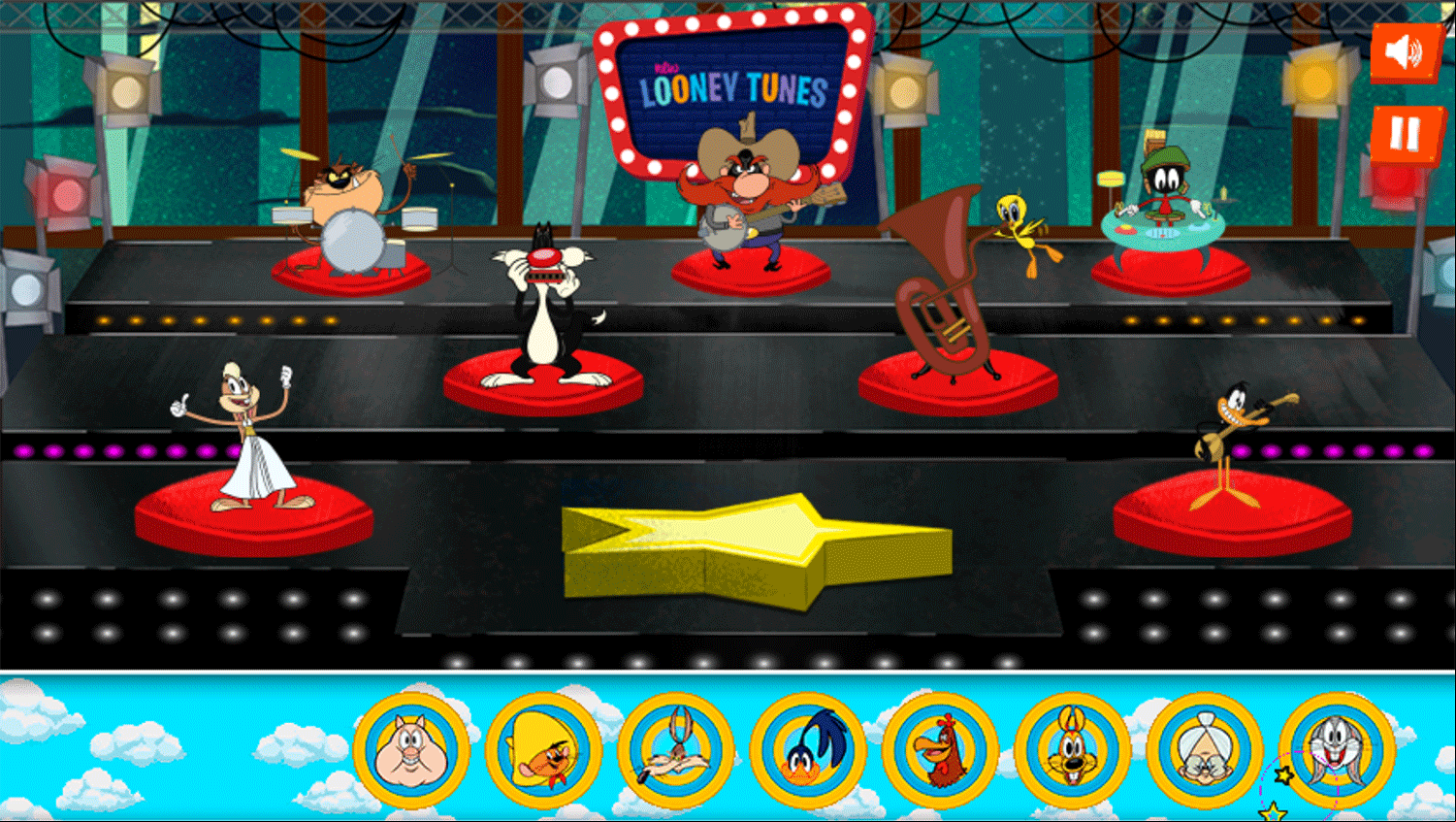 New Looney Tunes Wacky Band Game Screenshot.