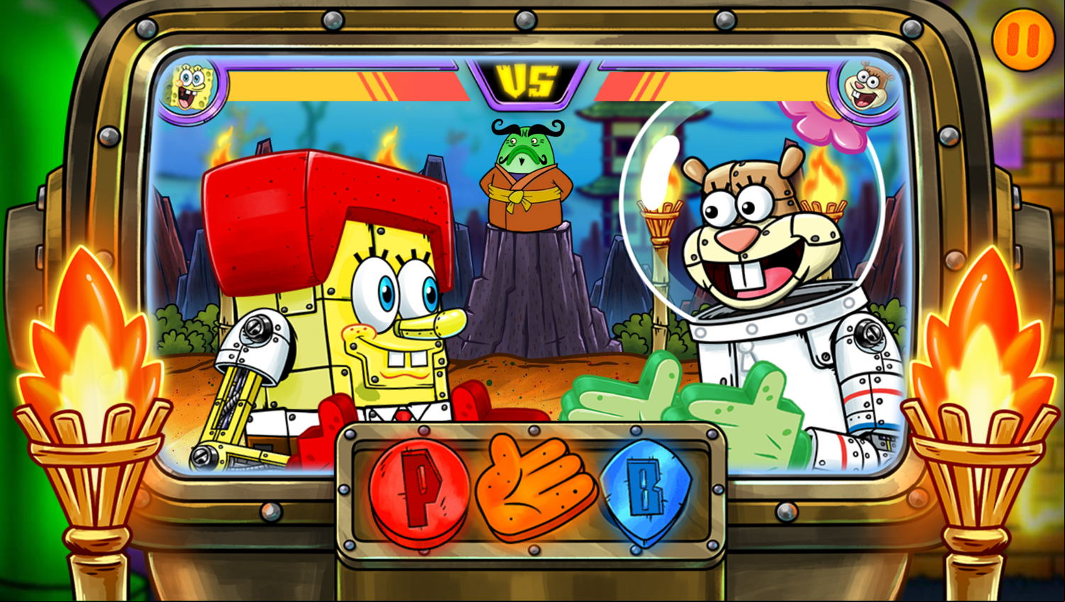 Nick Arcade Game Stage Select Rock'em Sock'em Screenshot.