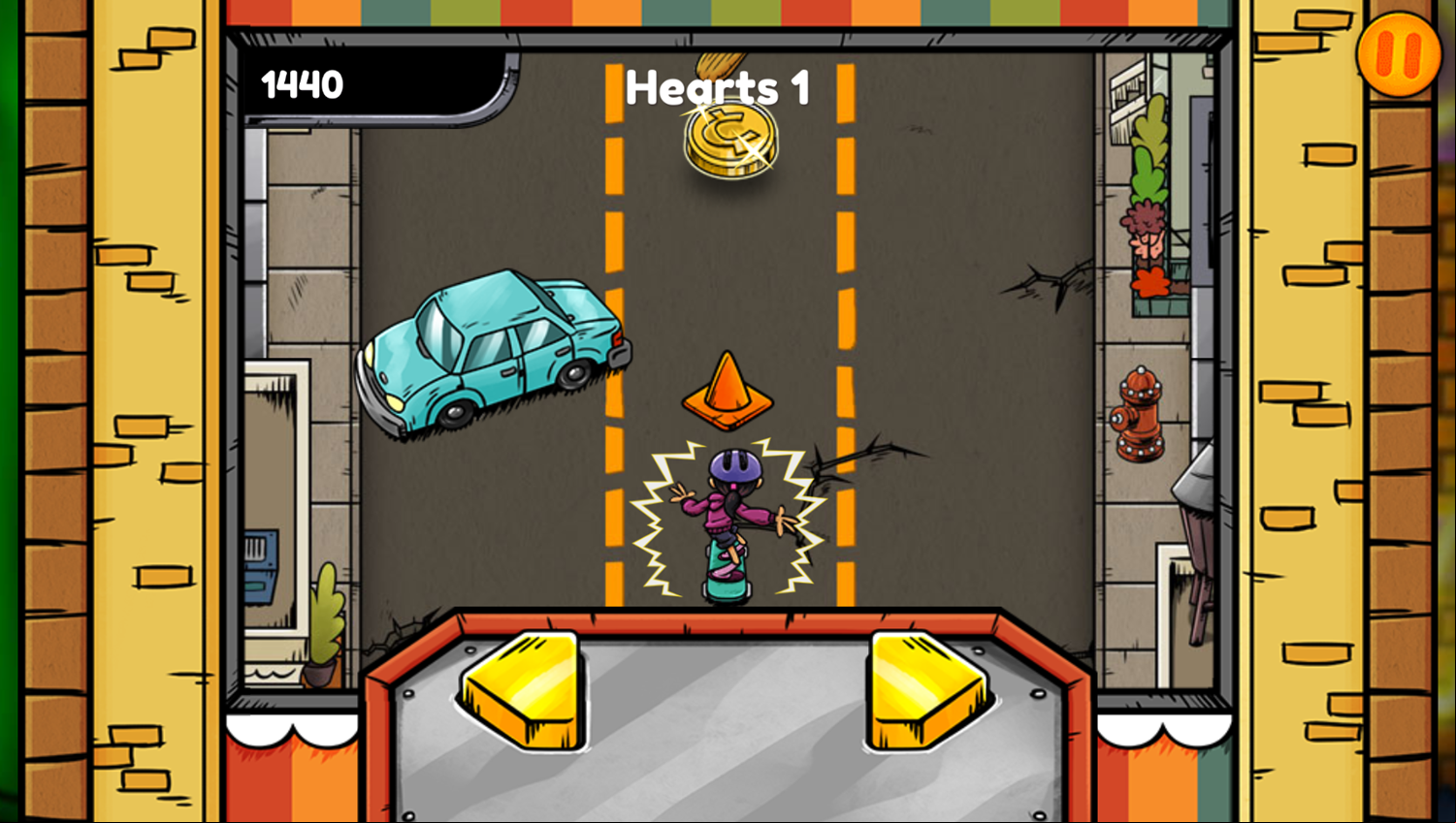 Nick Arcade Game Stage Select Skate The Block Screenshot.