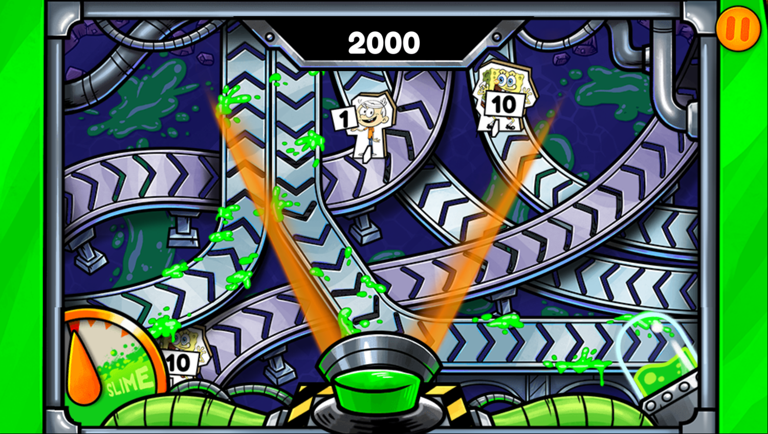 Nick Arcade Game Stage Select Slime Blast Screenshot.