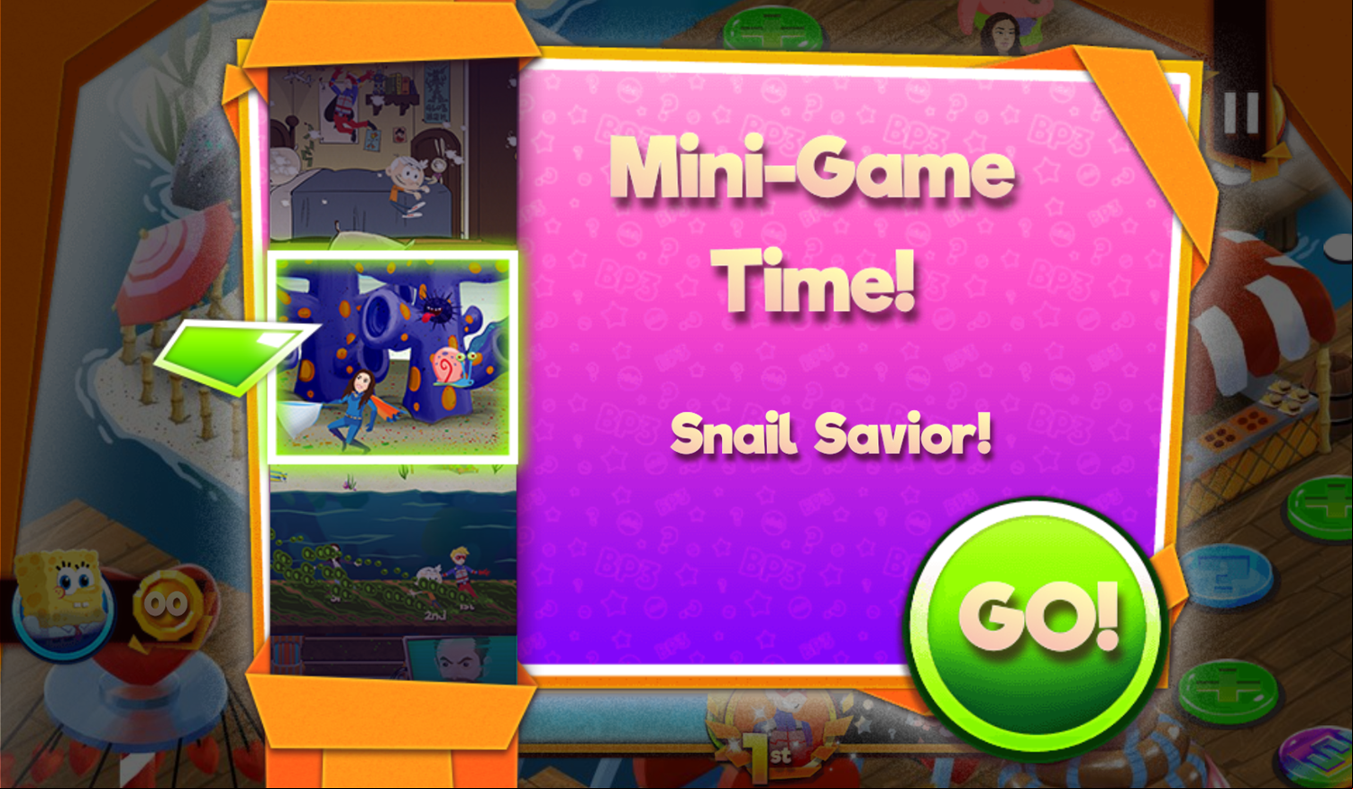 Nick Block Party 3 Game Mini Game Snail Savior Screenshot.