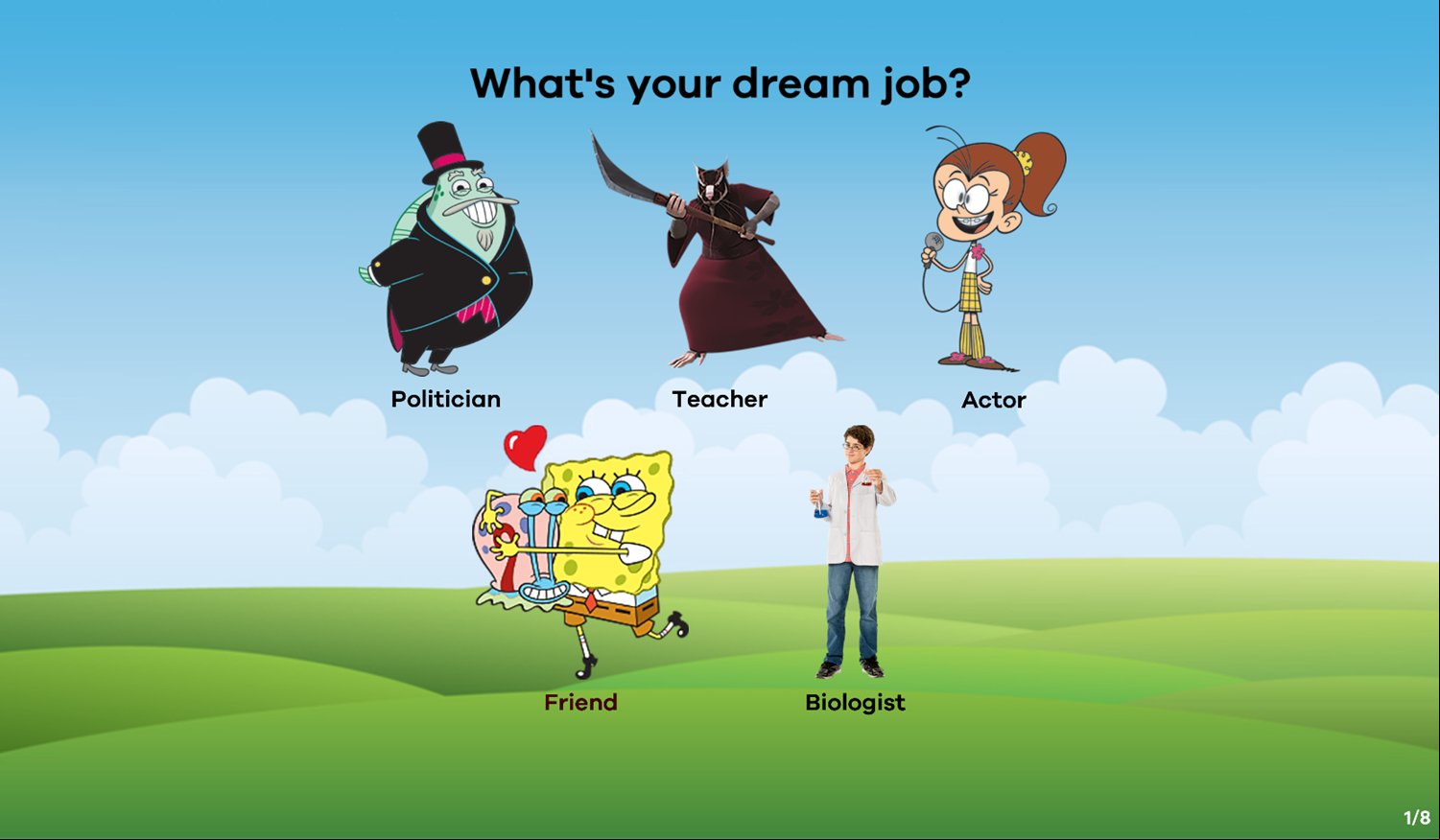 Nick How You Can Help Others Game Question Screenshot.