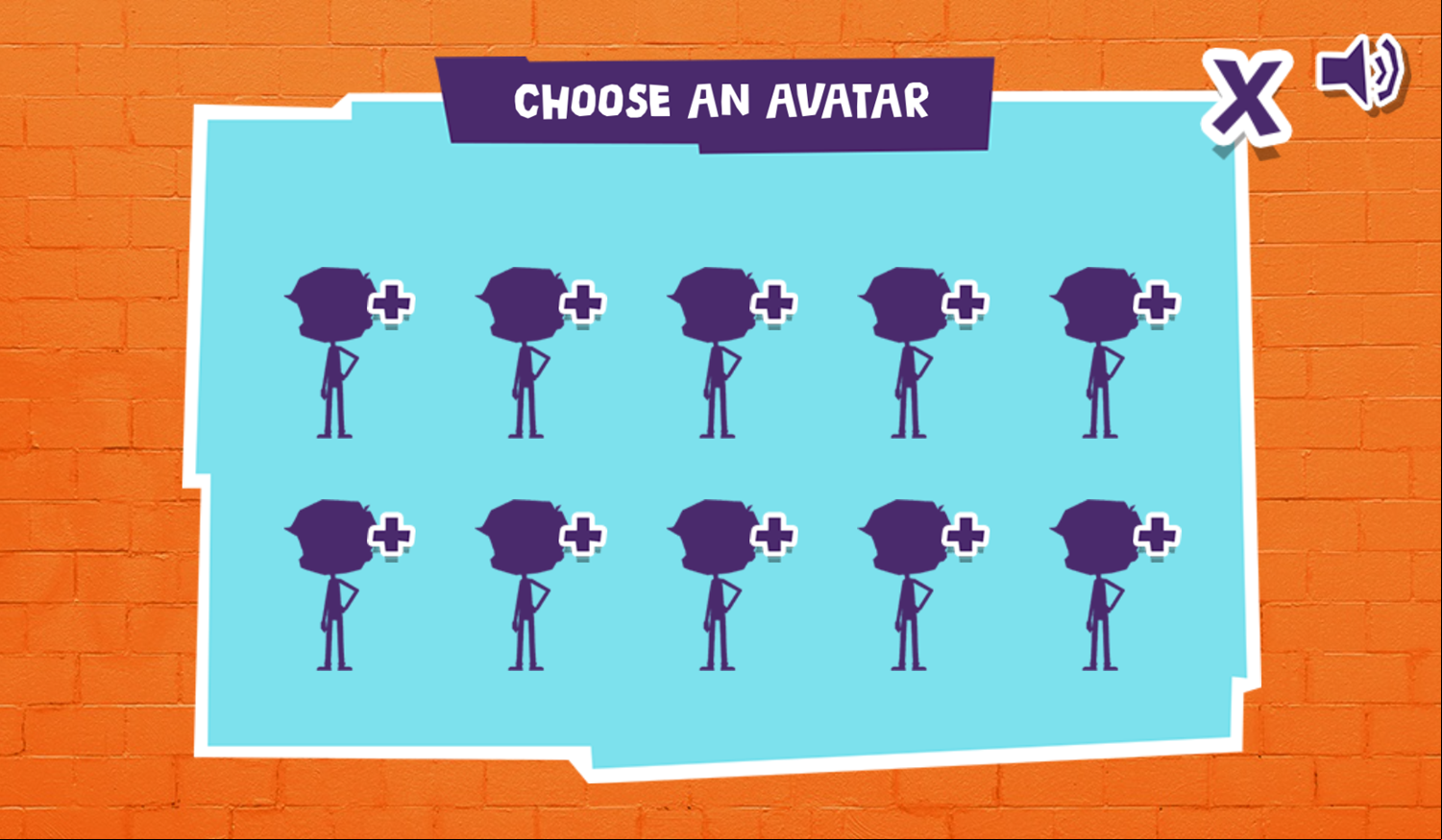 Nick Mega Cartoon Maker Game Choose Avatar Screenshot.