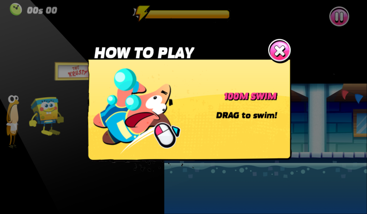 Nick Summer Sports Stars Swimming How To Play Screenshot.