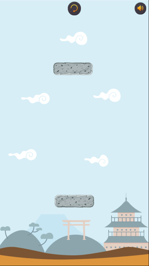 Ninja Blocks Destroys Game Level Start Screenshot.