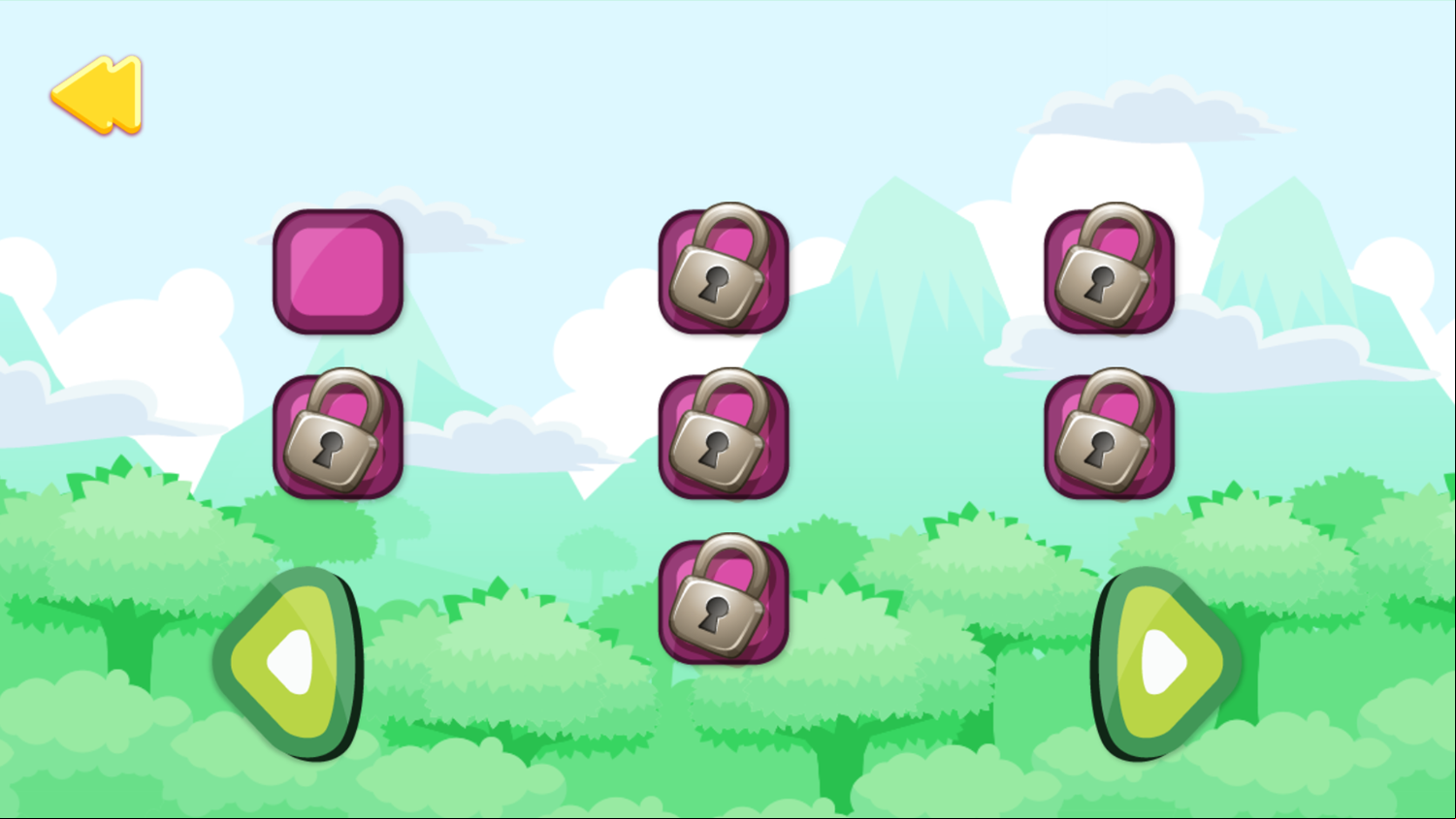Ninja Run Adventure Game Level Select Screenshot.