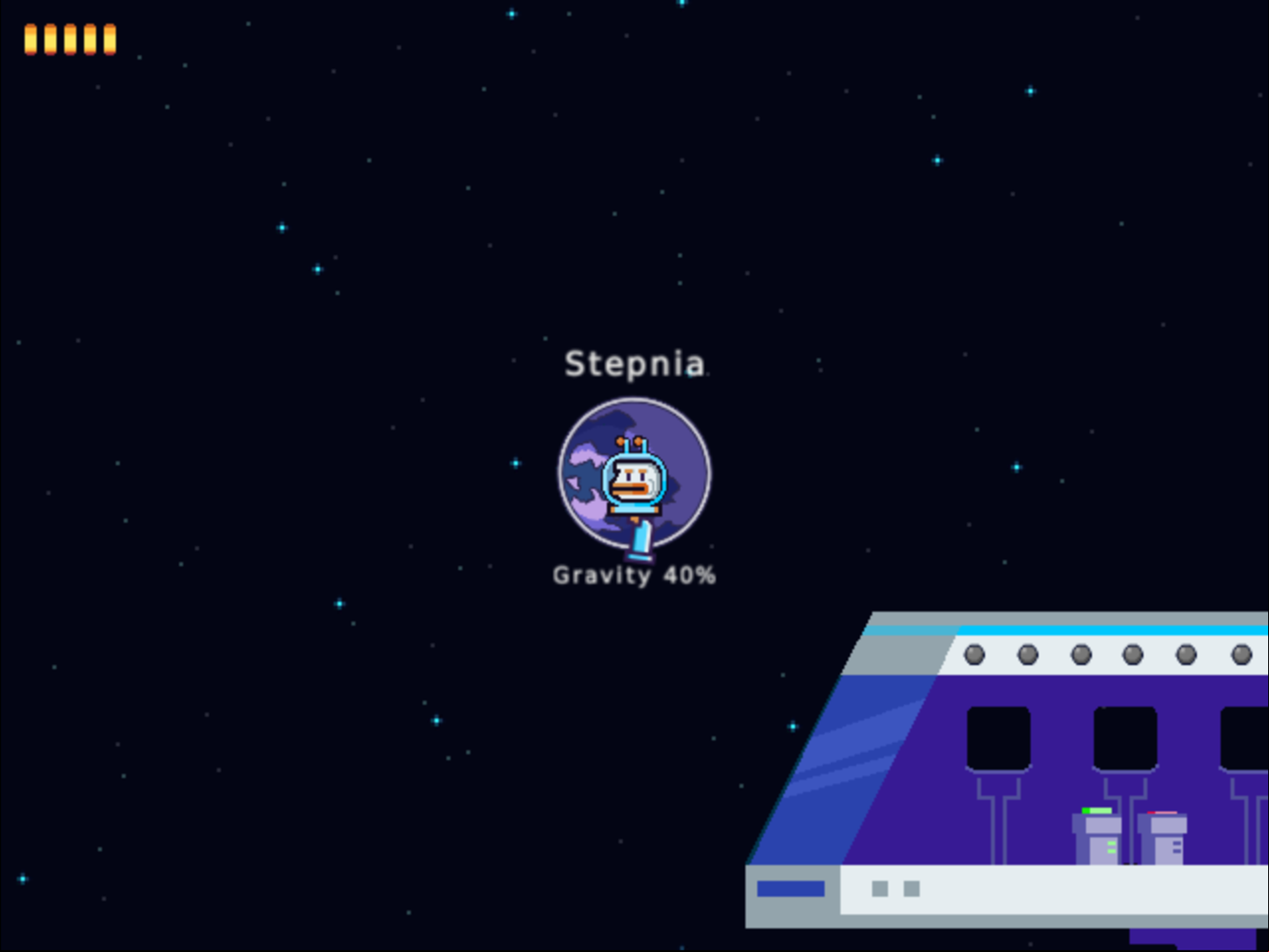 No Ducks Sky Game Enter Planet Screenshot.