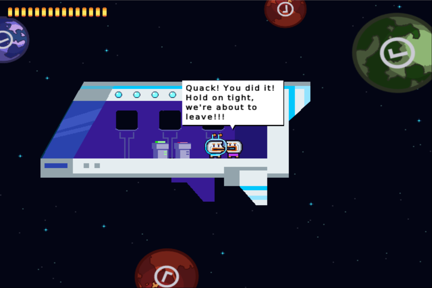 No Ducks Sky Game Final Scene Screenshot.