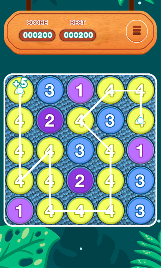 Number Connect Game Play Screenshot.