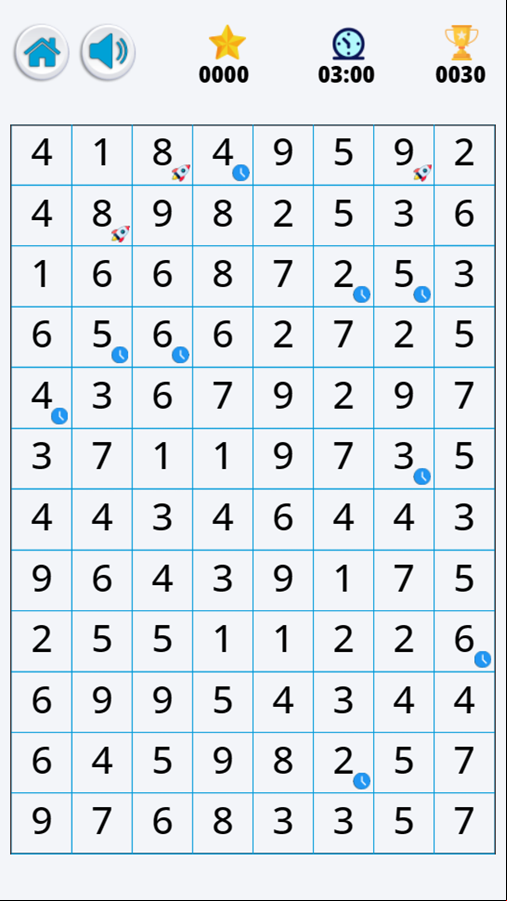 Number Match Game Start Screenshot.