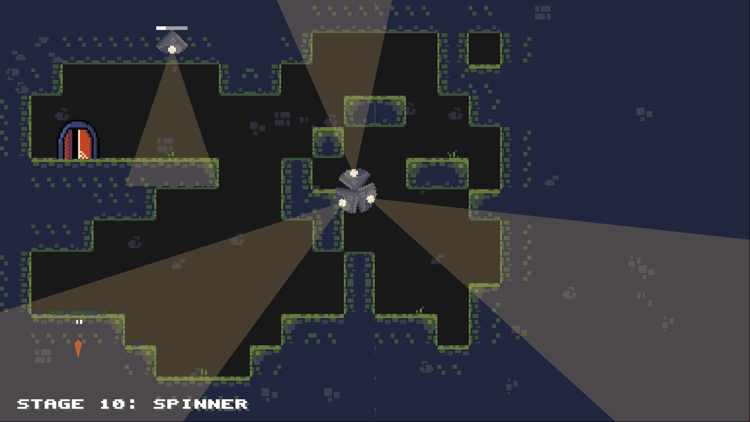 Oasis Game Spinning Light Spinner Level Screenshot.