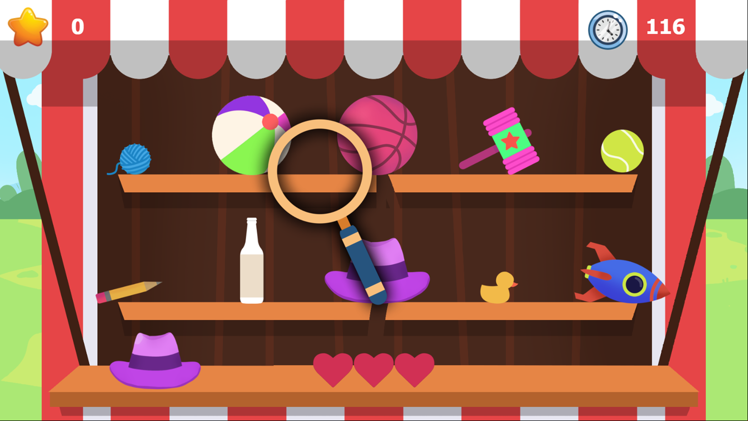 Objects Game Screenshot.