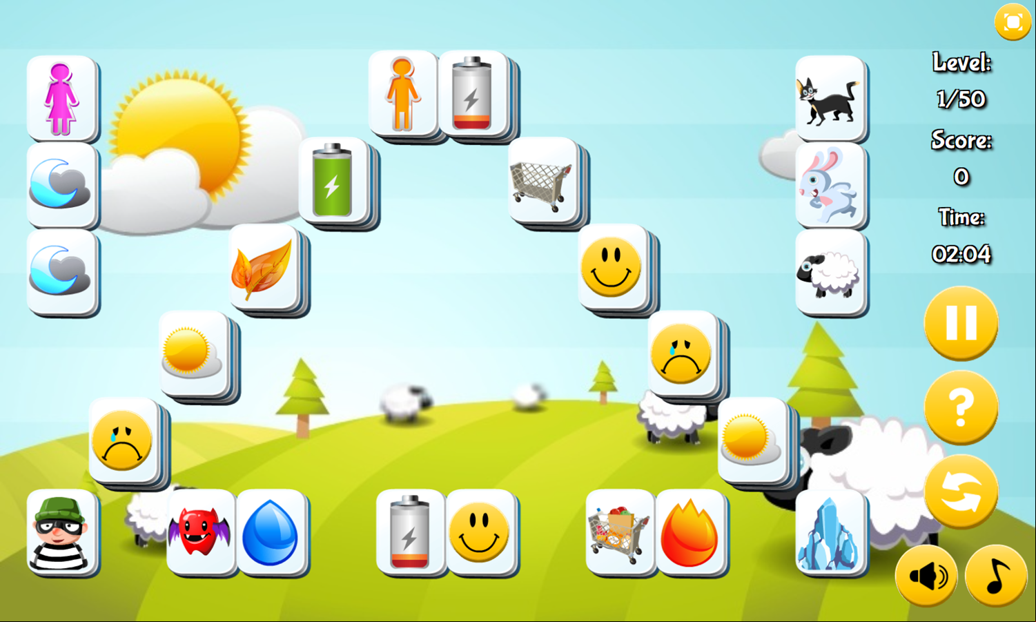 Opposites Attract Game Level Start Screenshot.