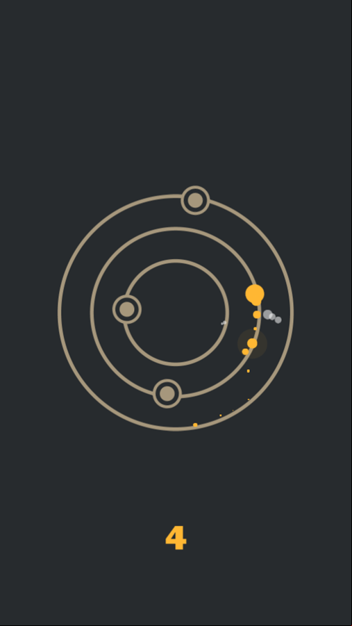 Orbits Game Play Screenshot.