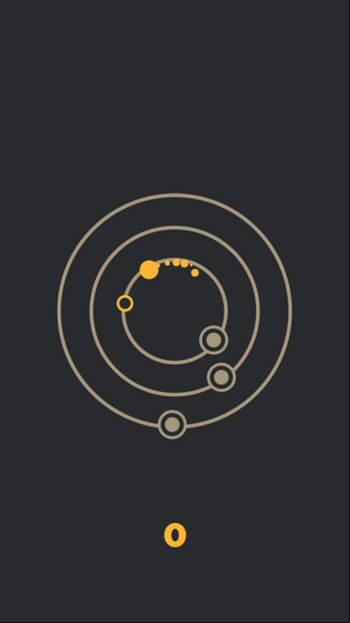 Orbits Game Start Screenshot.