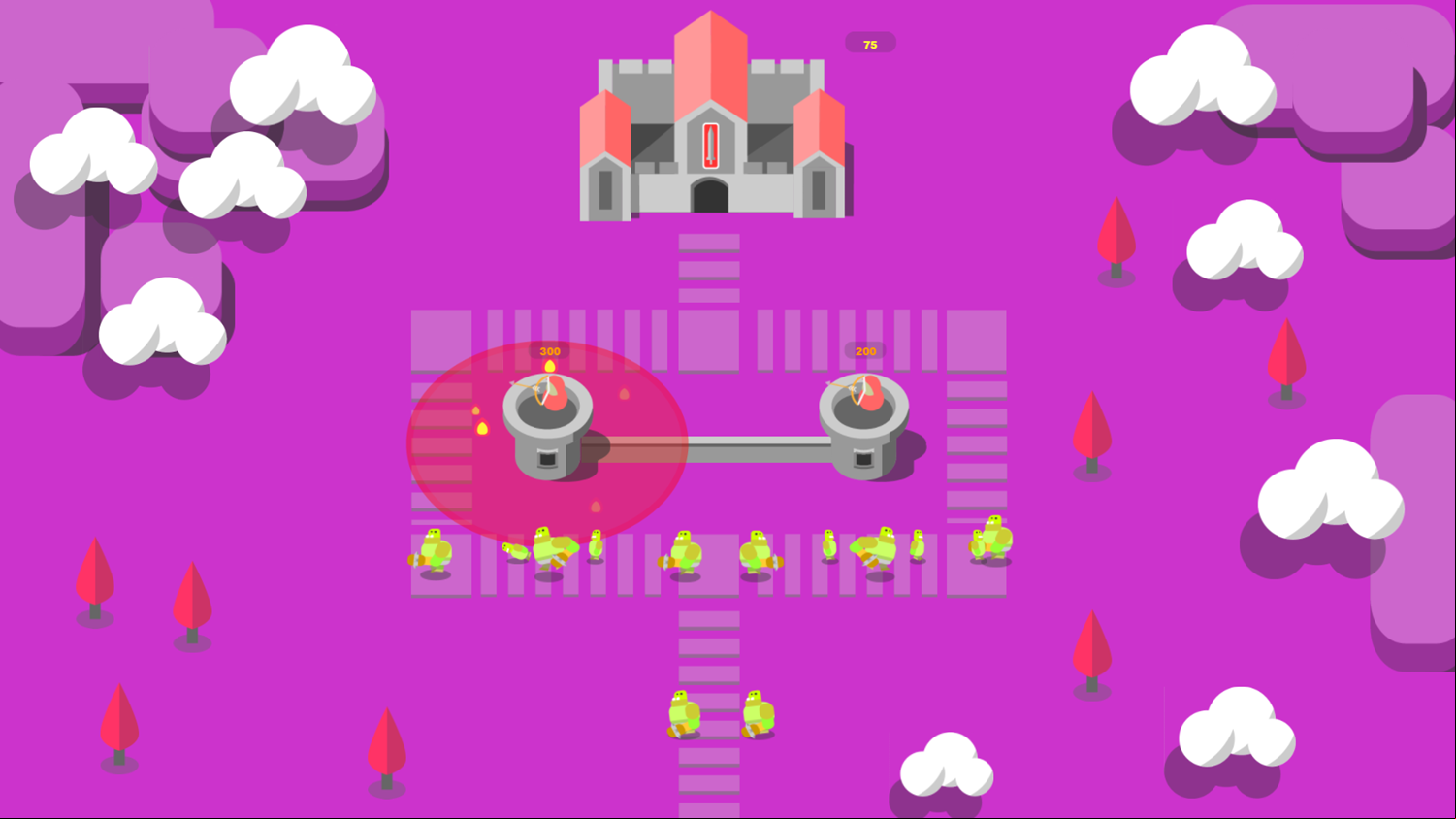 Orcs Rush Game Play Screenshot.