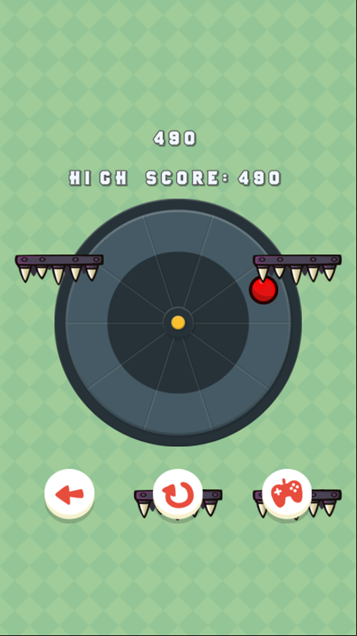 Pac Rush Game Over Screenshot.