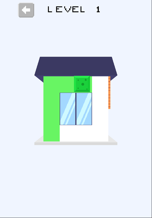 Paint the House Game Level Play Screenshot.