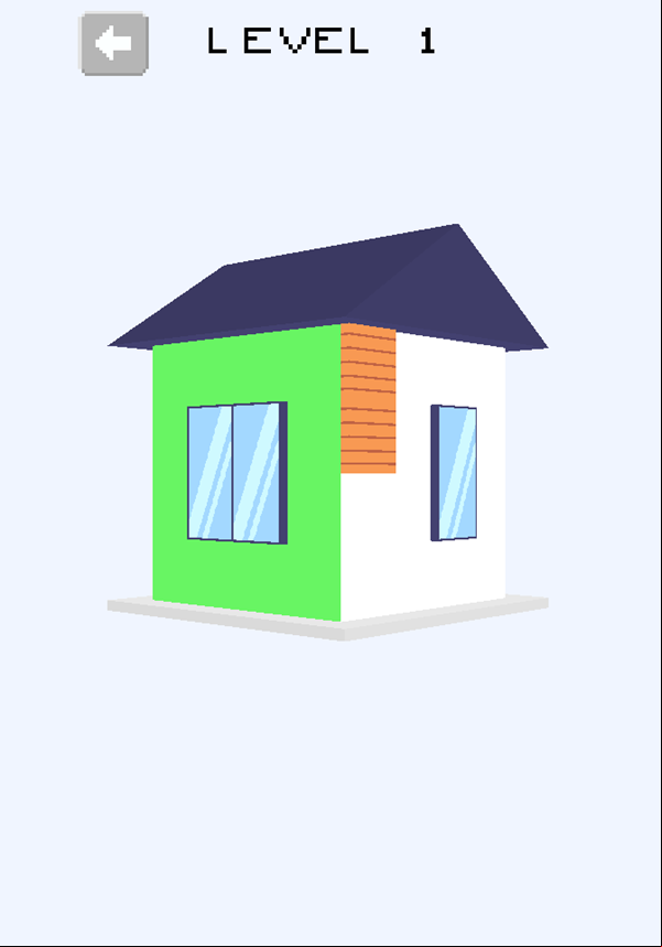 Paint the House Game Level Transition Screenshot.