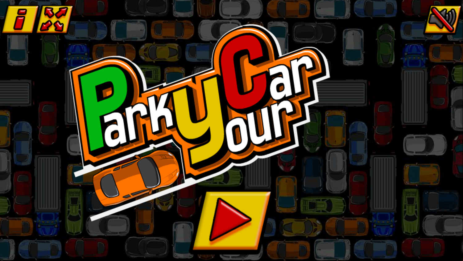 Park Your Car Game Welcome Screen Screenshot.