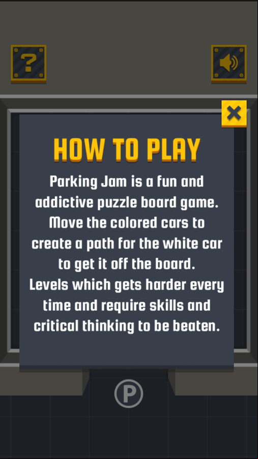 Parking Jam Game How To Play Screenshot.