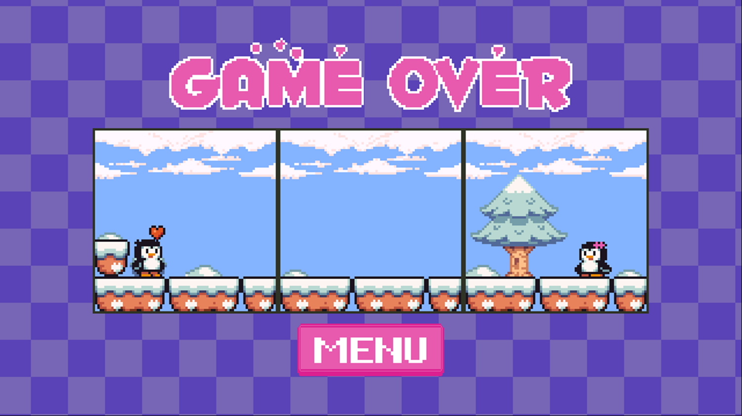 Penguin Love Puzzle Game Complete Screenshot.