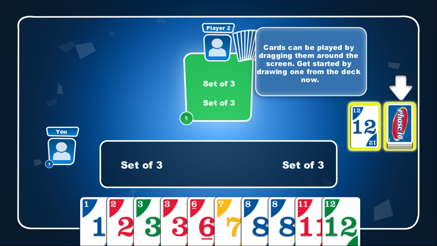 Phase 10 Game How To Play Screenshot.