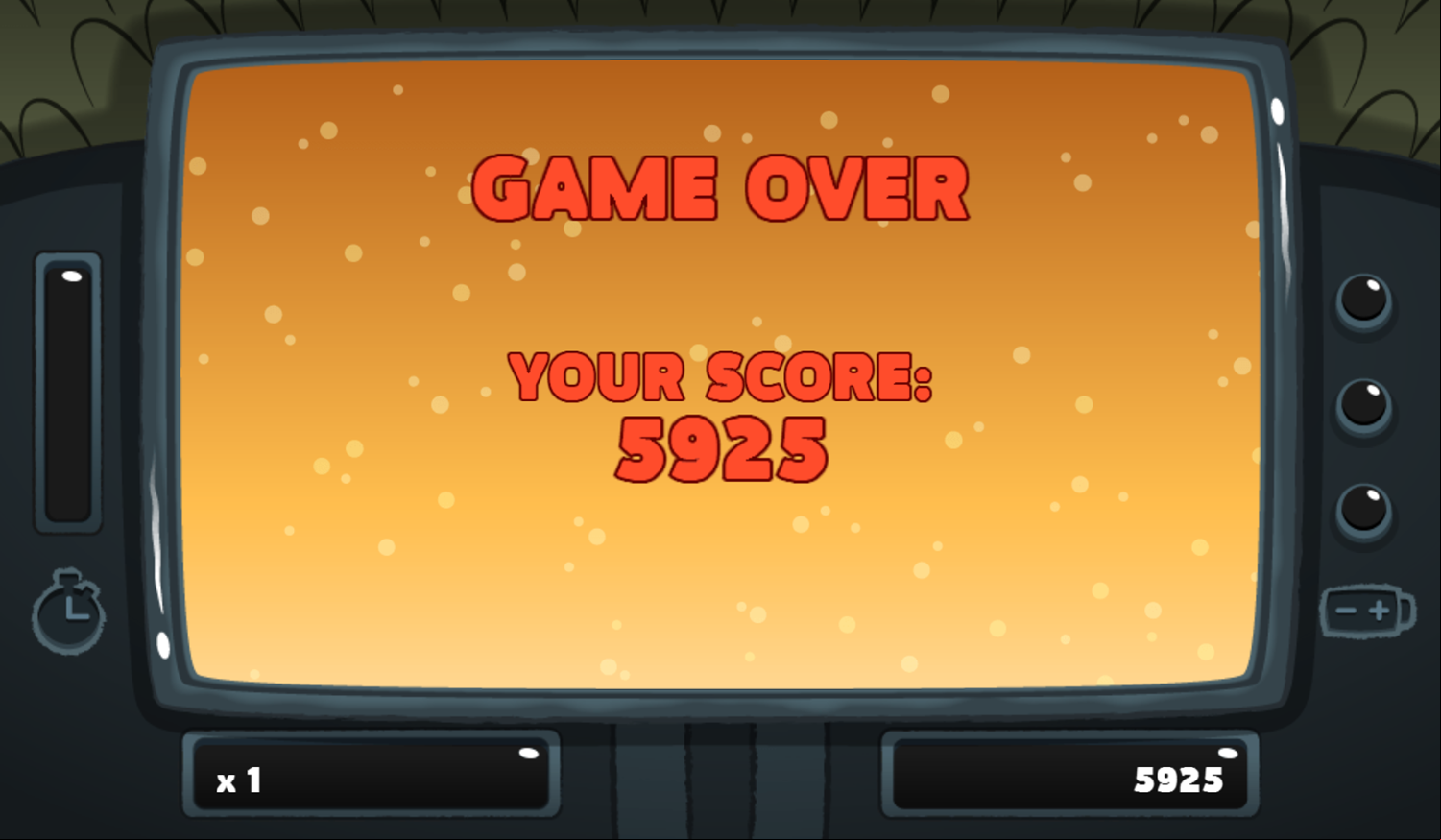 PGBC Game Lad Blitz Game Over Screenshot.