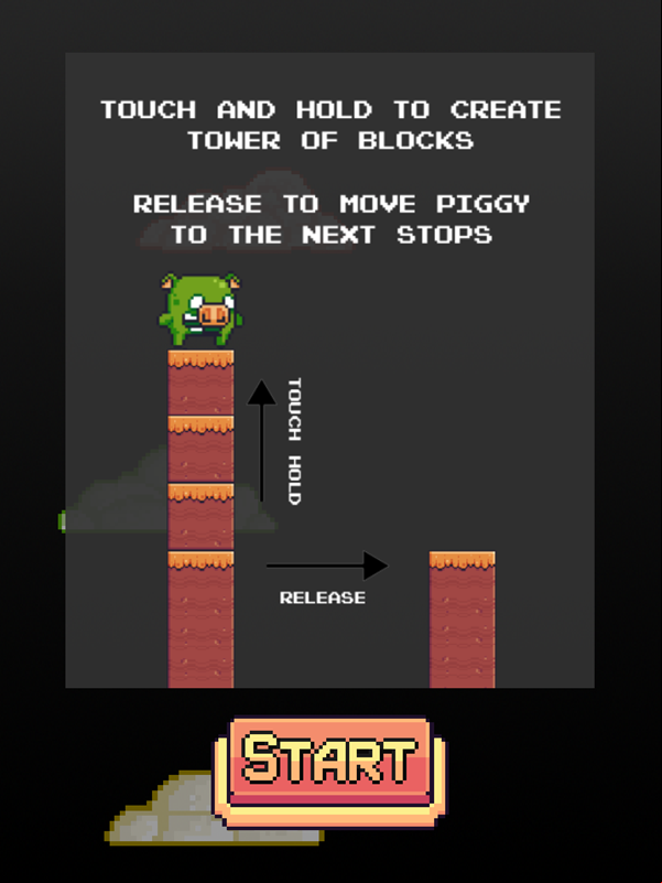 Piggy Stack Game How To Play Screenshot.