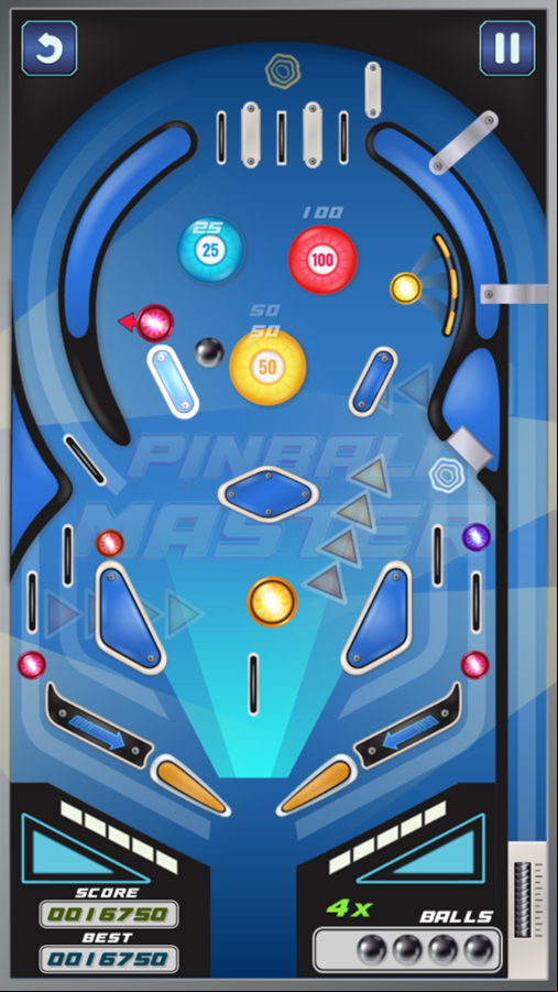 Pinball Master Game Play Screenshot.