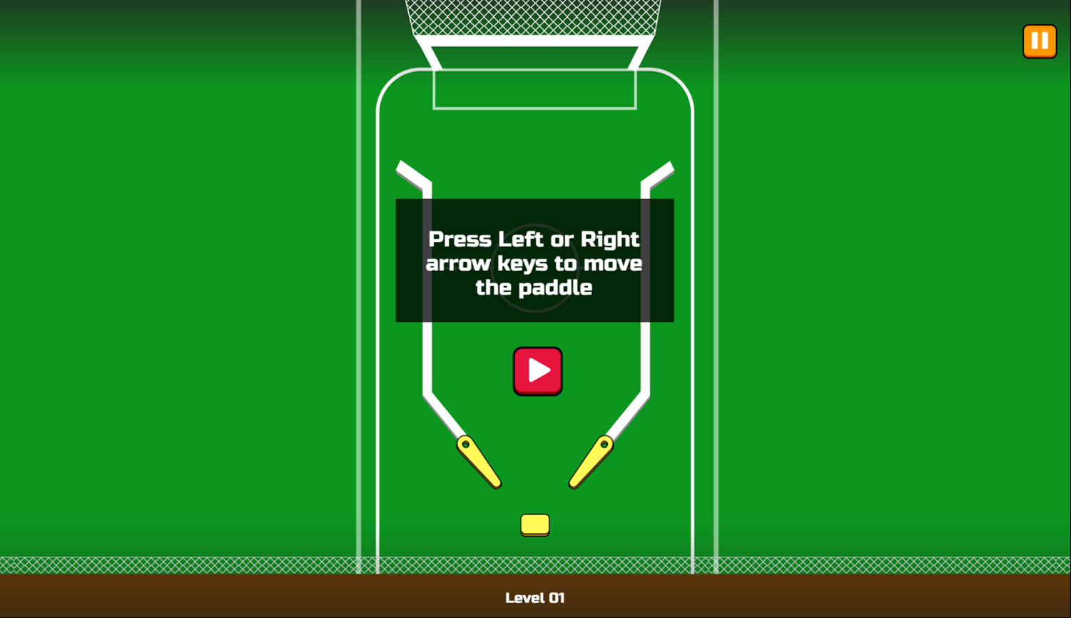 Pinball World Cup Game How To Play Screenshot.