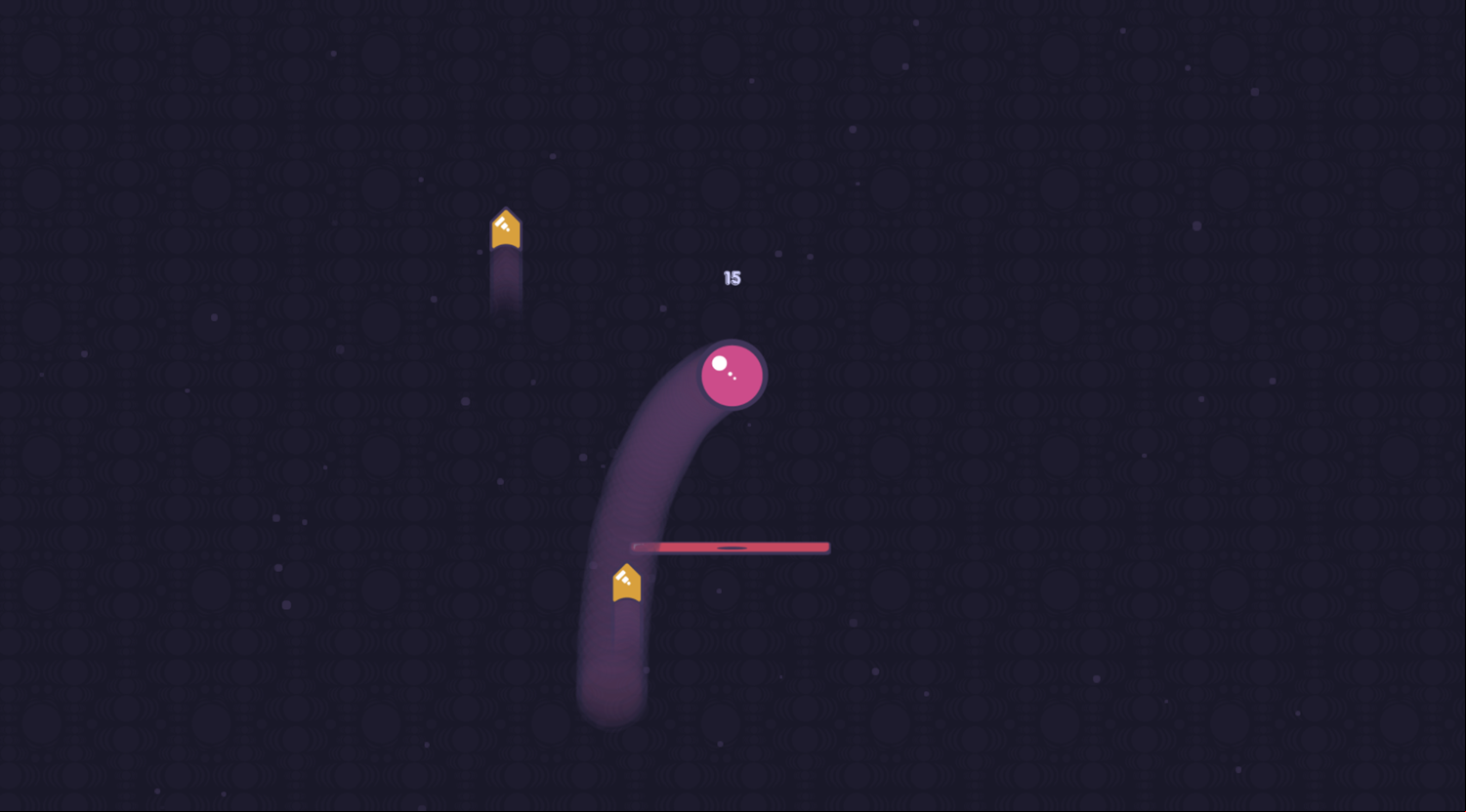 Pink Ball Jump Game Play Screenshot.