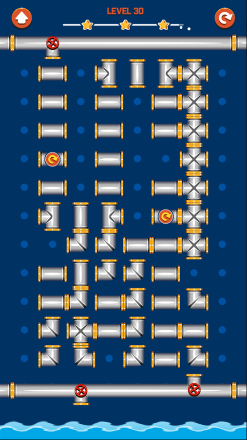 Pipe Way Game Final Level Screenshot.