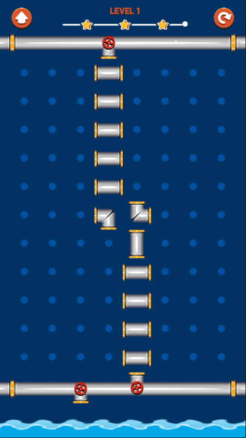 Pipe Way Game Screenshot.