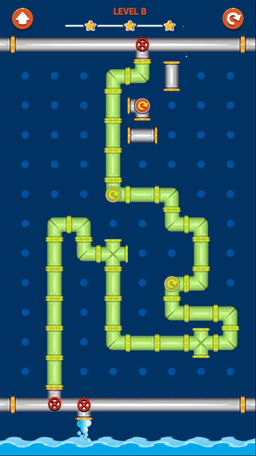 Pipe Way Gameplay Screenshot.