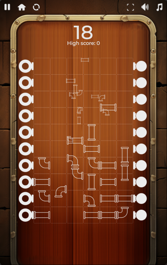 PipePath Connect Game Progress Screenshot.