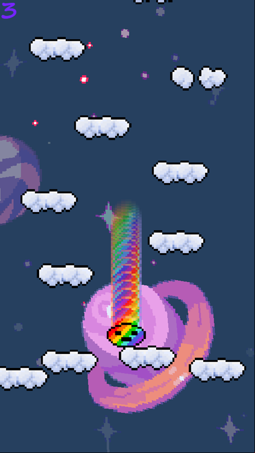 Pixel Jumper Game Start Screenshot.